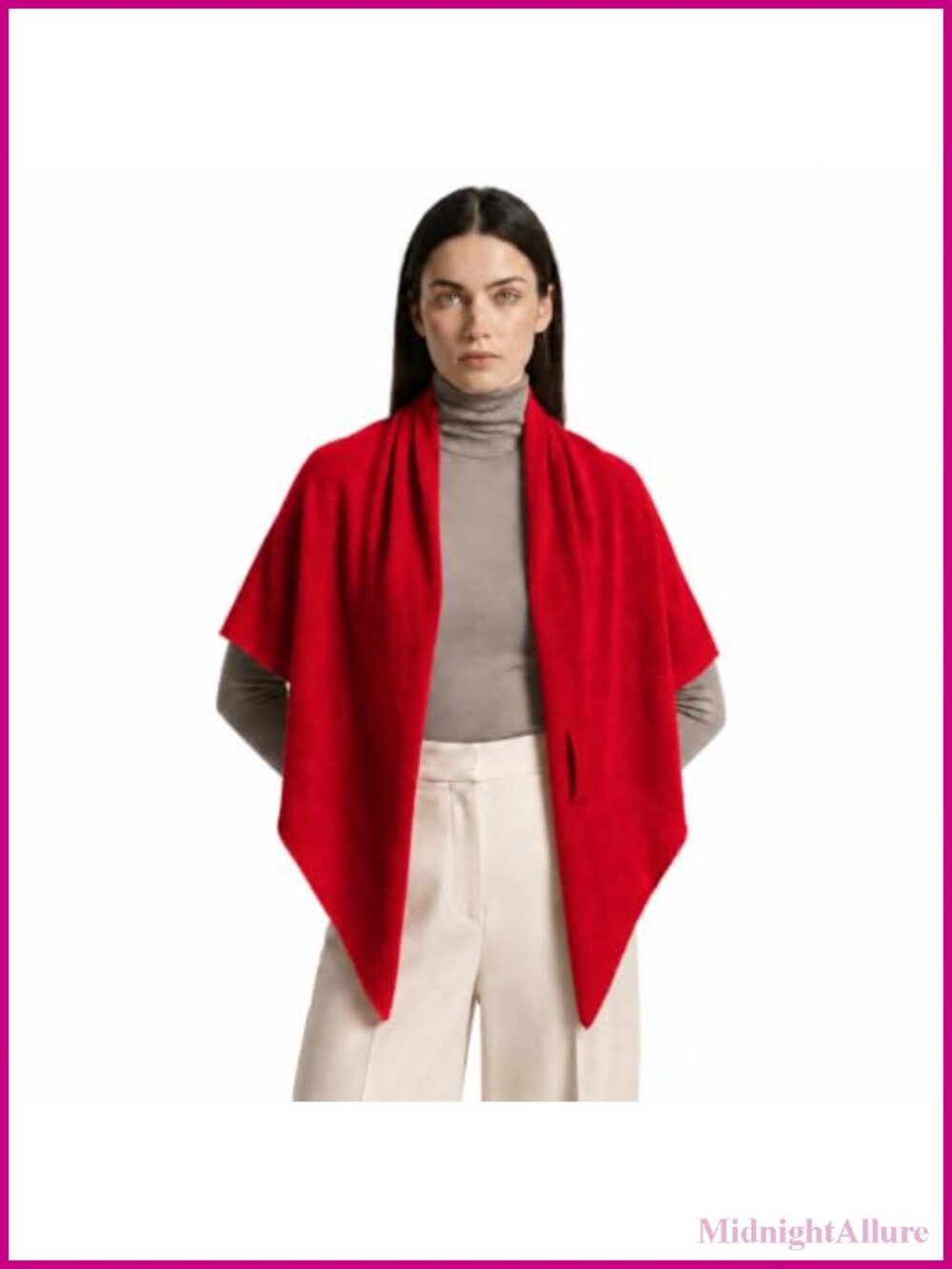100% Cashmere Triangle Shawl Wrap Scarf for Women